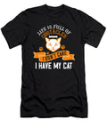 Life Is Full of Obstacles I Dont Care I Have My Cat Jacob Zelazny T-Shirt