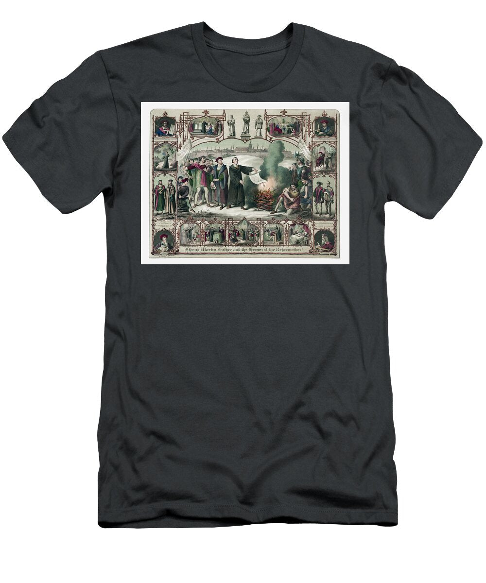 Life of Martin Luther and the Heroes of the Reformation 1874 War Is Hell Store T-Shirt