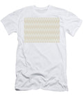 Light Beige White Chevron Ripple Pattern Petite Patterns T-Shirt