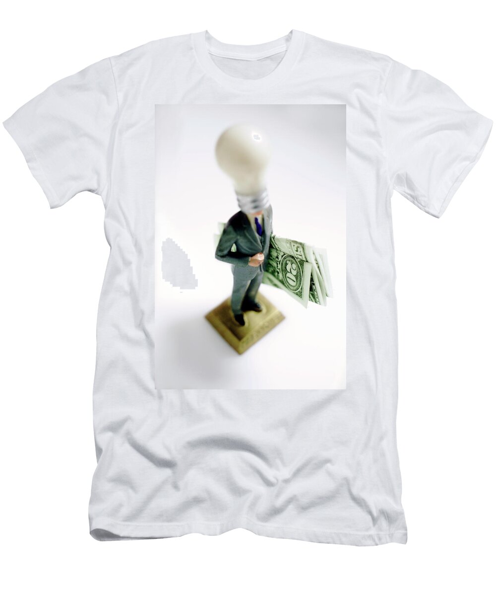 Light Bulb Man with 2000 Bill Csa Images T-Shirt