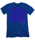 Light Chevron Diamond Dot Stripe in Summer Sky and Ultramarine Blue N2792 Holy Rock Design T-Shirt