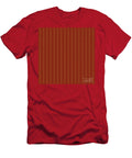 Light Chevron Diamond Dot Stripe Pattern in Golden Yellow and Chestnut Brown N3107 Holy Rock Design T-Shirt