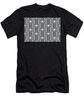 Light Gray and Black Art Deco Diamond Pattern Petite Pattern Minimal Graphic Designs T-Shirt