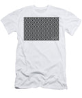 Light Gray and Black Stripe Diamond Pattern Petite Pattern Minimal Graphic Designs T-Shirt