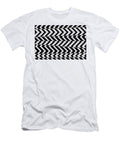 Light Purple and Black Chevron Stripe Pattern Petite Pattern Minimal Graphic Designs T-Shirt