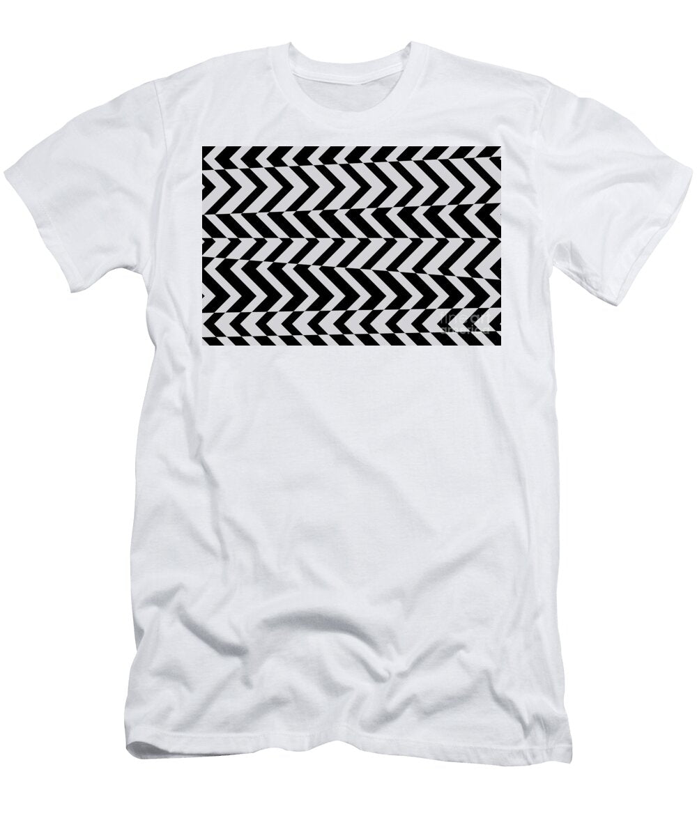 Light Purple and Black Chevron Stripe Pattern Petite Pattern Minimal Graphic Designs T-Shirt