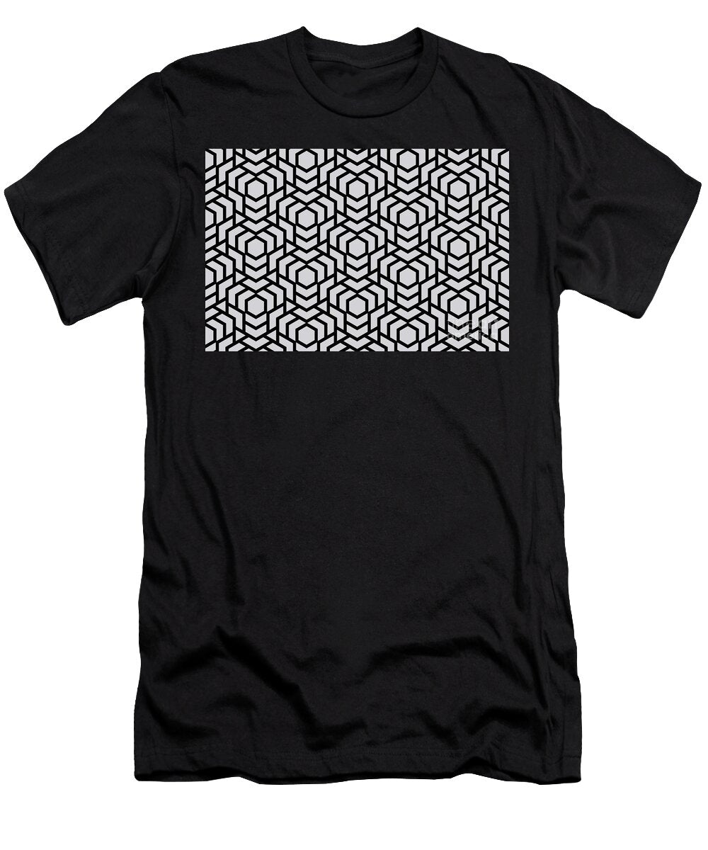 Light Purple and Black Tessellation Pattern 38 Petite Pattern Minimal Graphic Designs T-Shirt