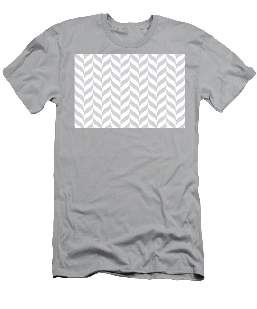 Light Purple and White Pretty Herringbone Pattern Petite Pattern Minimal Graphic Designs T-Shirt