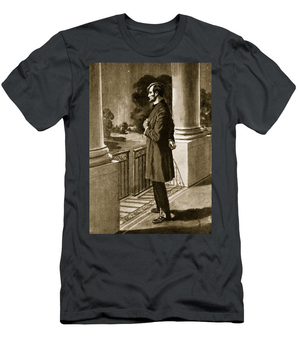 Lincoln Looks Out From the White House American School T-Shirt