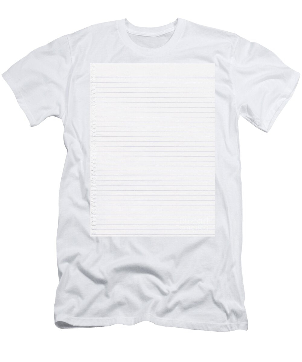 Lined White Paper Tim Hester T-Shirt
