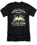 Literature Teacher I Am the Modern Educator Reader Tshirtconcepts Marvin Poppe T-Shirt
