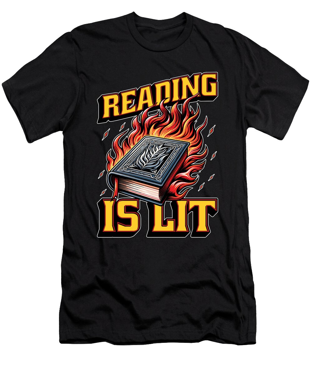 Literature Teacher Reading Is Lit Educator Bookish Tshirtconcepts Marvin Poppe T-Shirt