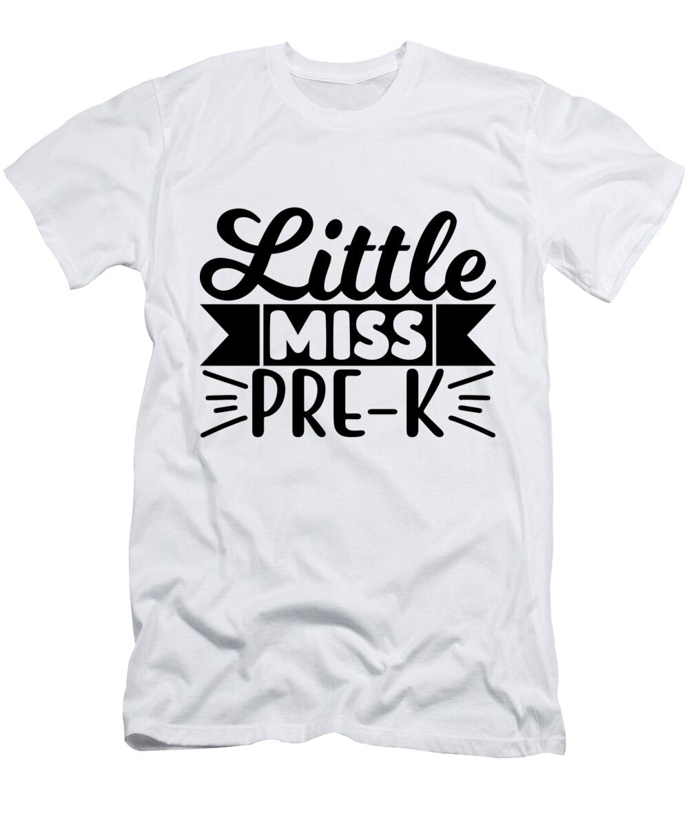 Little Miss Pre K Sambel Pedes T-Shirt