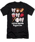 Little Sister Biggest Fan Baseball Baby Girls Coami Tacti T-Shirt
