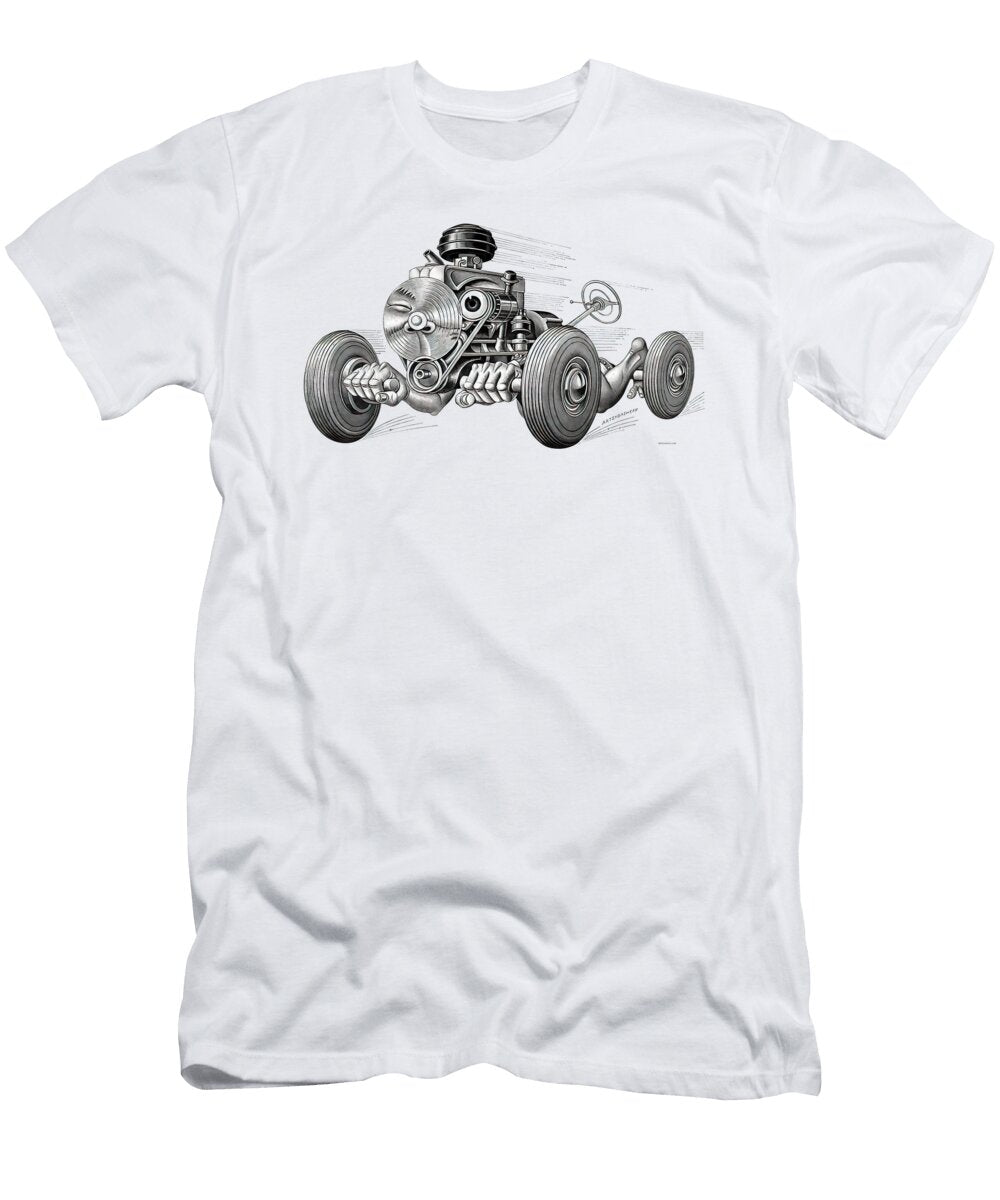 Living Machine Speeding Chassis Ca 1920 Part of a Series Boris Artzybasheef T-Shirt