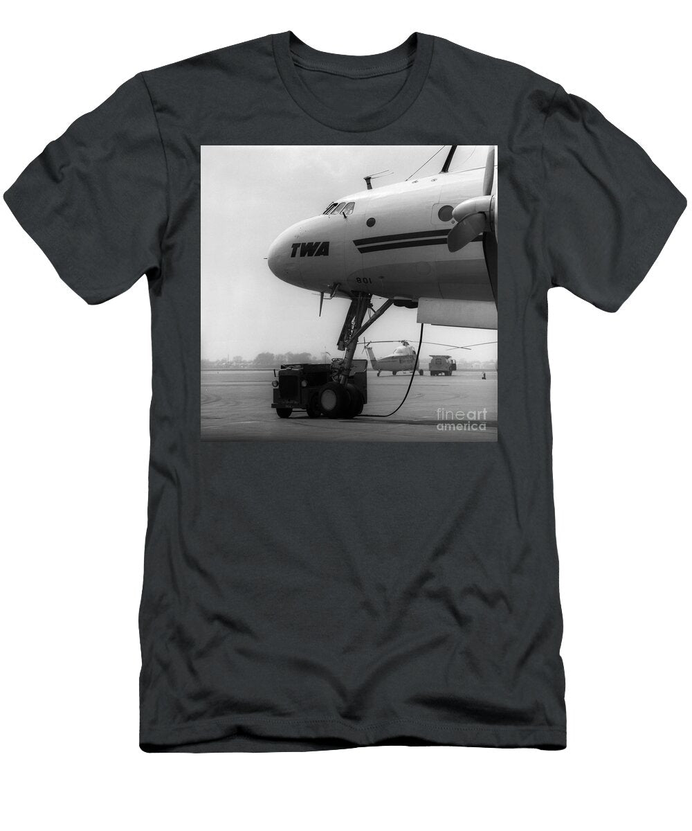 Lockheed L 749a Constellation Chicago Helicopters Wernher Krutein T-Shirt