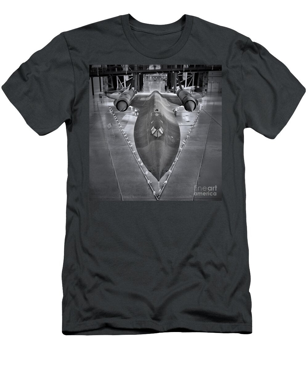Lockheed Sr 71 Blackbird Bw Jerry Fornarotto T-Shirt