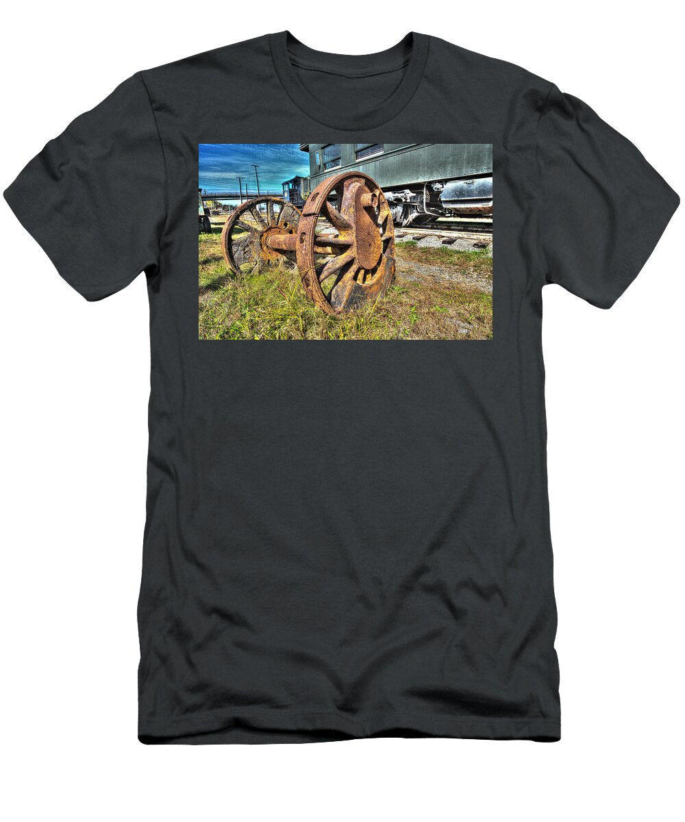 Locomotive Drive Axle and Wheel Greg Hager T-Shirt