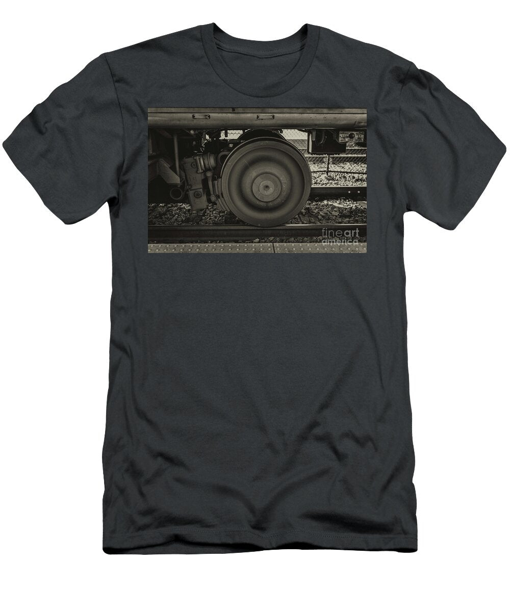 Locomotive Steel Wheels Dale Powell T-Shirt