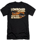 Longboard Old School Crazy Rider No Brakes 80s Licensed Art T-Shirt