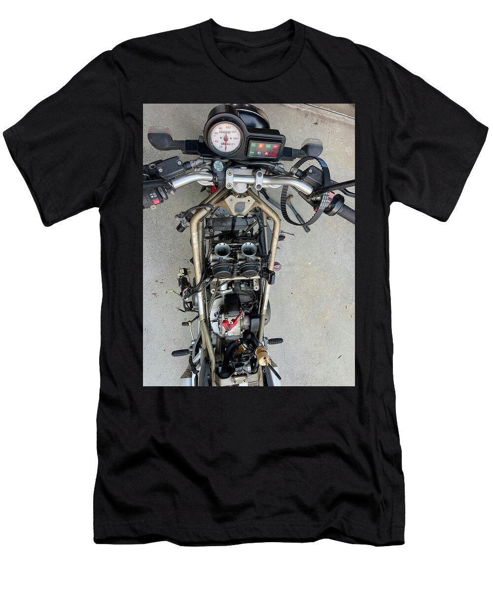 Looking Down Into the Belly of My Ducati Nina Prommer T-Shirt