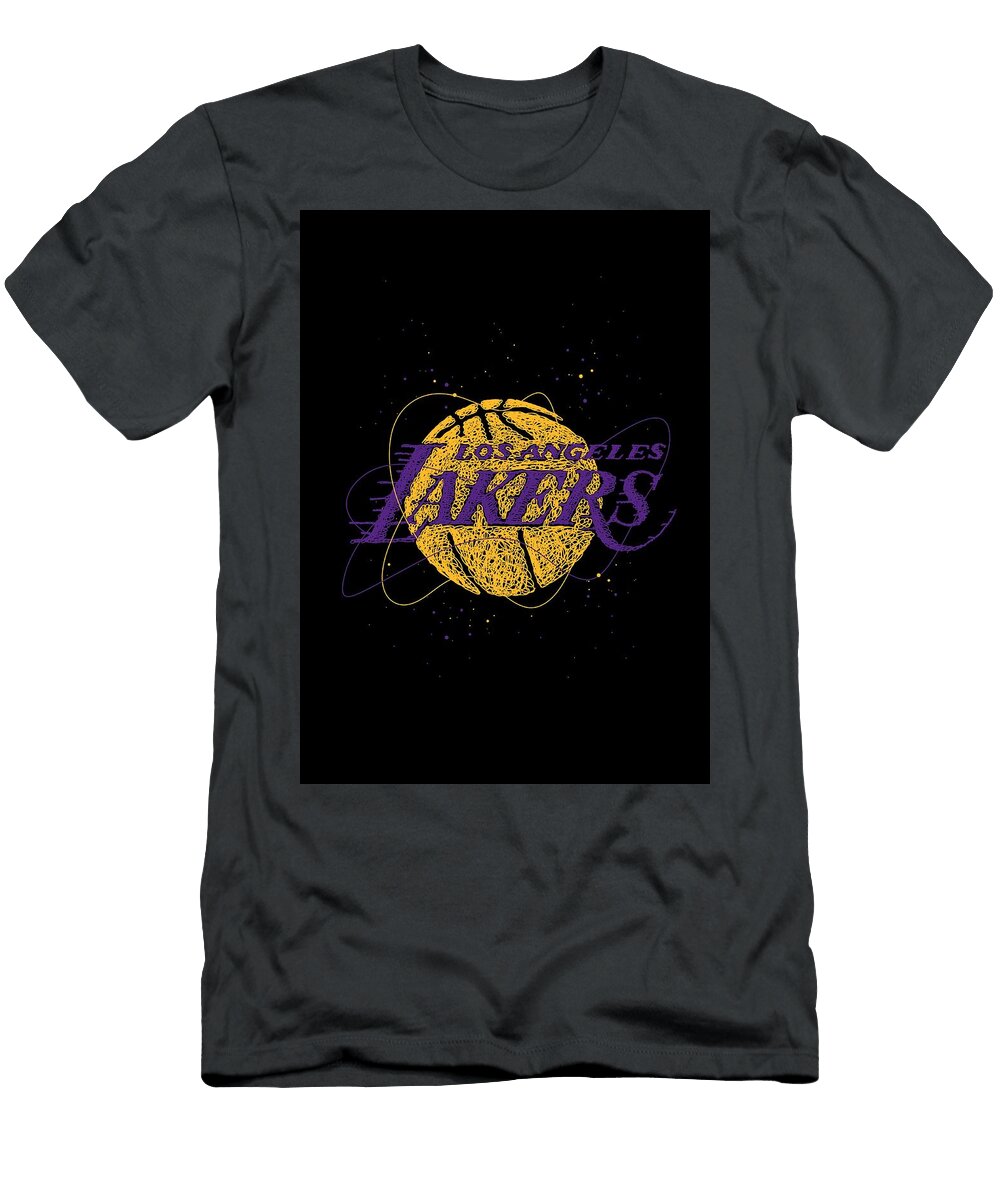 Los Angeles Lakers Basketball NBA Logo Symbol Erwin Saputra T-Shirt