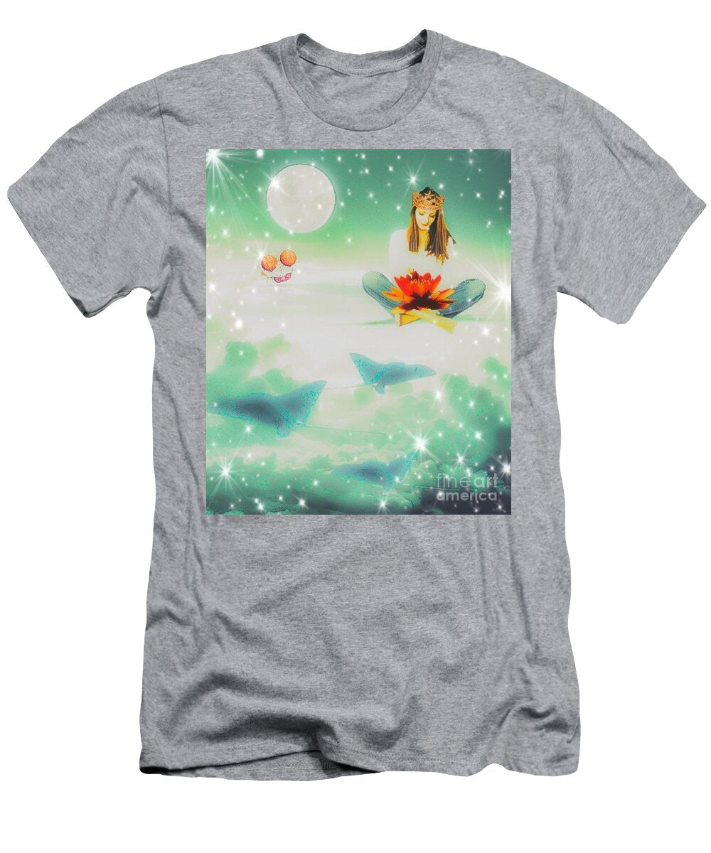 Lotus and Manta Ray Muckles Fig Tree T-Shirt