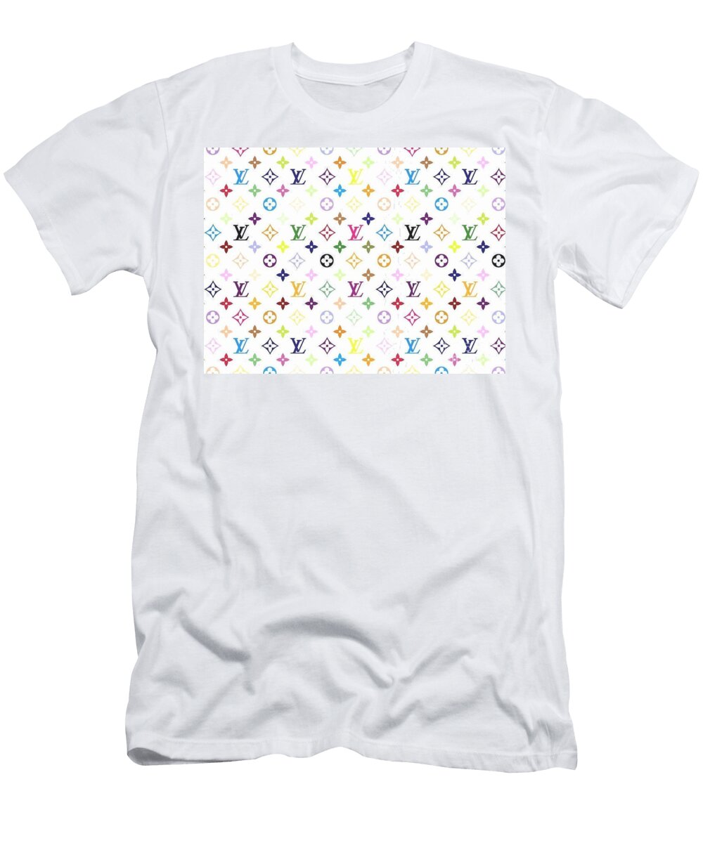 Louis V Inspired Clutch Wht Solsketches T-Shirt