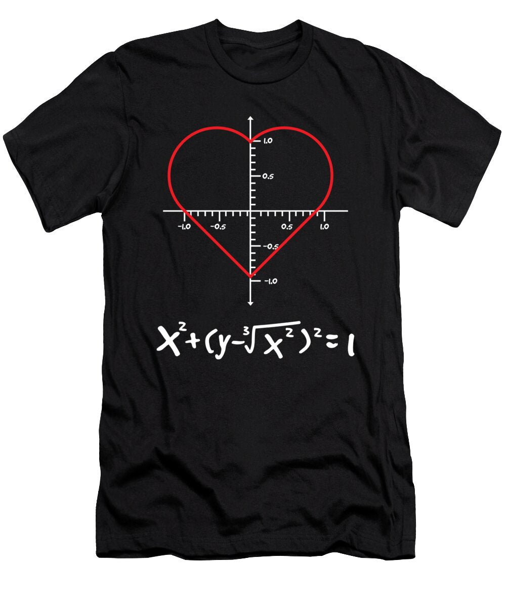 Love Heart Math Equation Valentines Day Gift Haselshirt T-Shirt