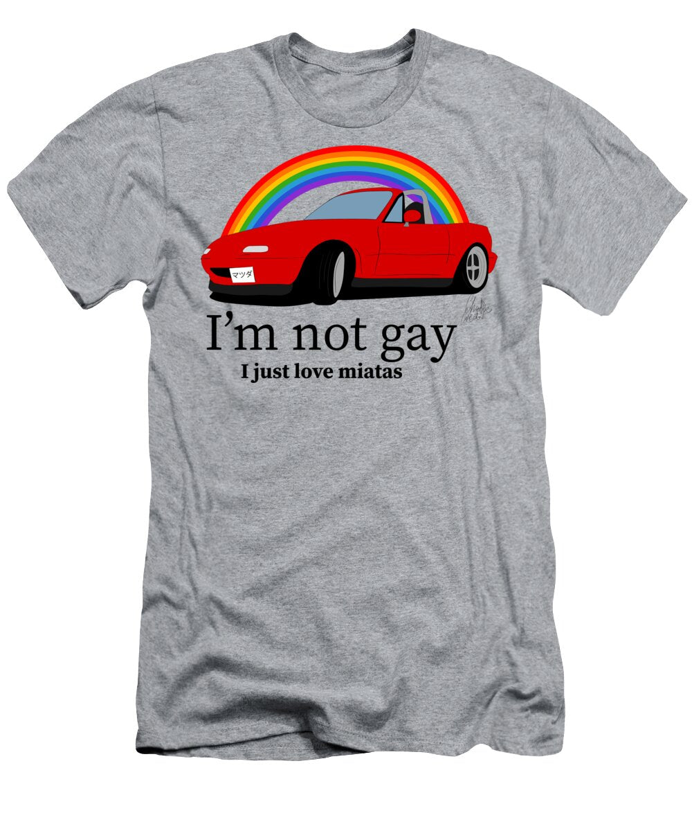 Love Miata Mx5 Na Rainbow Sketch Charlie Creator T-Shirt