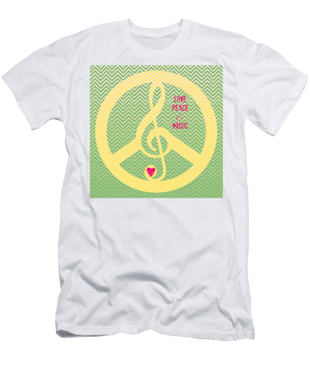 Love Peace and Music Brandi Fitzgerald T-Shirt