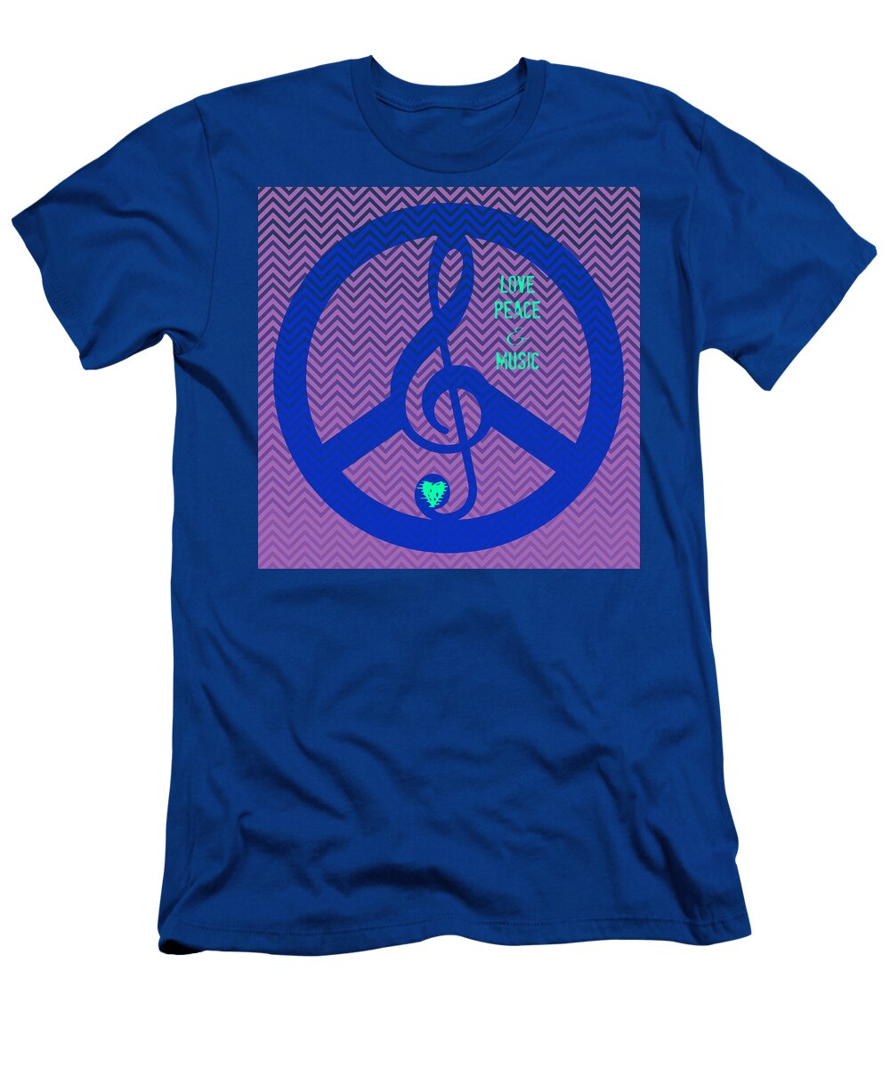 Love Peace and Music V1 Brandi Fitzgerald T-Shirt