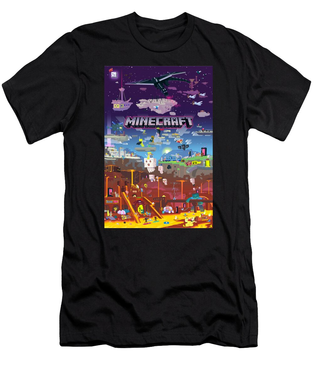 Lover Gift Video Games Minecraft for Kids Gift Birthday Anime Chipi T-Shirt