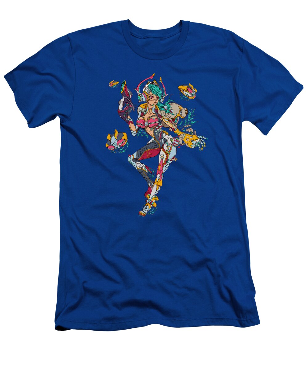 Lover Gifts Futuristic Anime Space Girl Hentai 90s Graphic Douxie Grimo T-Shirt