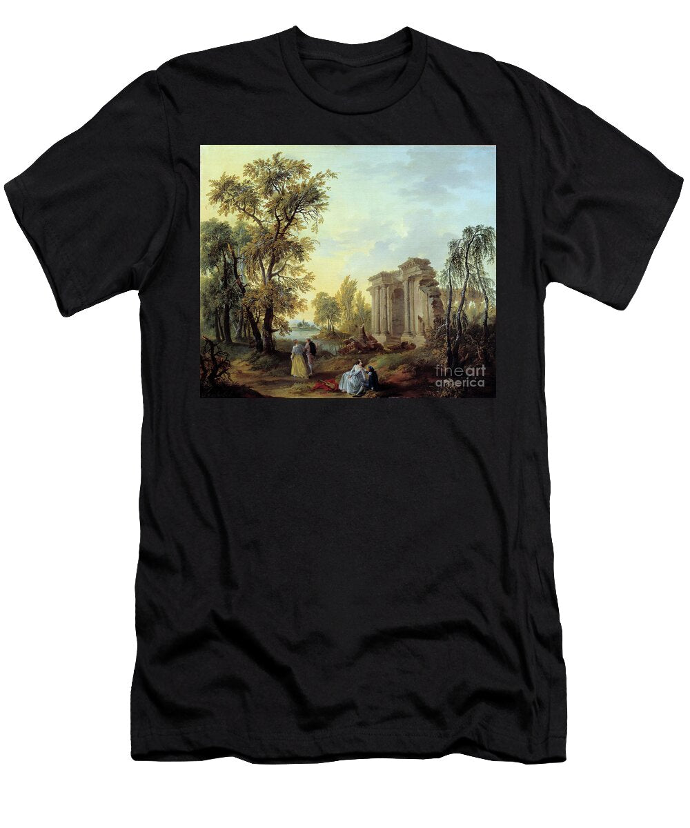 Lovers in the Country 18th Century Louis Joseph Watteau T-Shirt