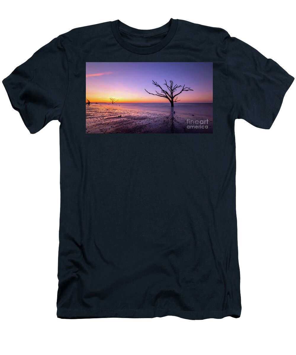 Low Tide At Botany Bay Plantation Michael Ver Sprill T-Shirt