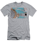Lug Nut Wheel Left Turquoise and Copper Heather Kirk T-Shirt