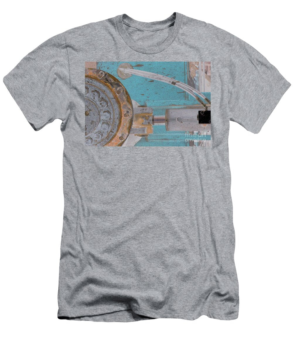 Lug Nut Wheel Left Turquoise and Copper Heather Kirk T-Shirt