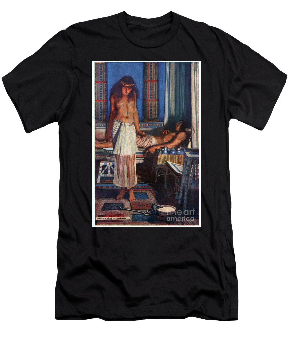 Luring the Doom Serpent Illustration From Egyptian Myth and Legend Maurice Greiffenhagen T-Shirt