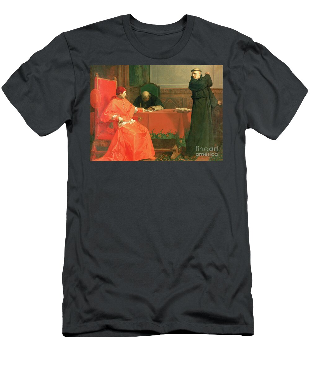 Luther in Front of Cardinal Cajetan During the Controversy of His 95 Theses 1870 Ferdinand Wilhelm Pauwels T-Shirt