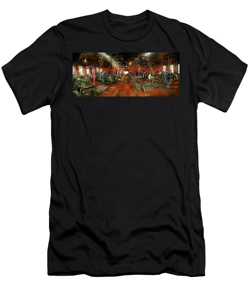 Machinist Pumping Out Parts 1905 Mike Savad T-Shirt