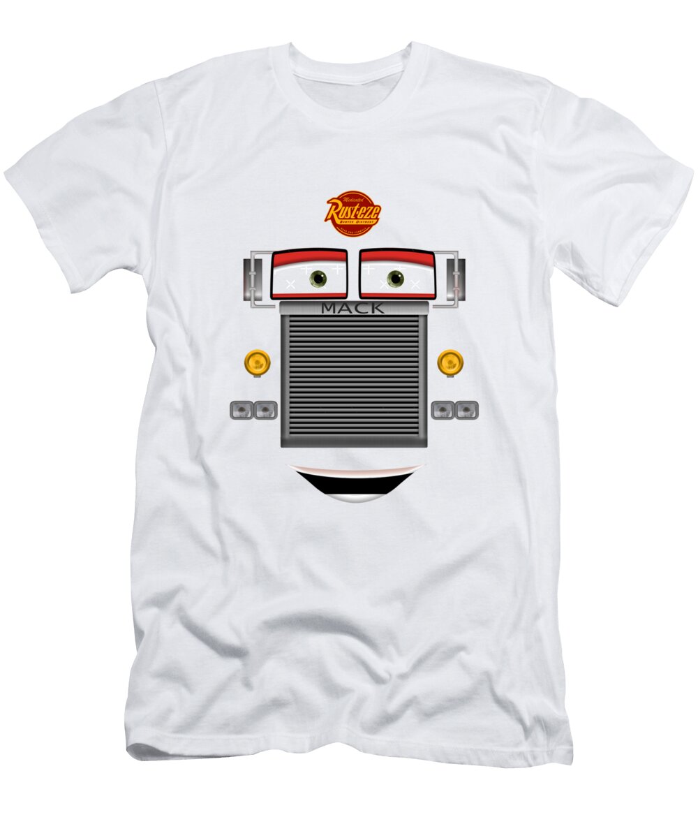 Mack Red Hauler Cars Fromhe Rusteze Radiator Clark Scott T-Shirt