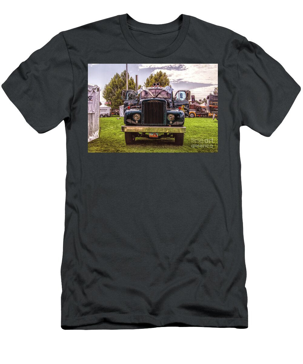 Mack Vintage Semi Truck Nick Gray T-Shirt