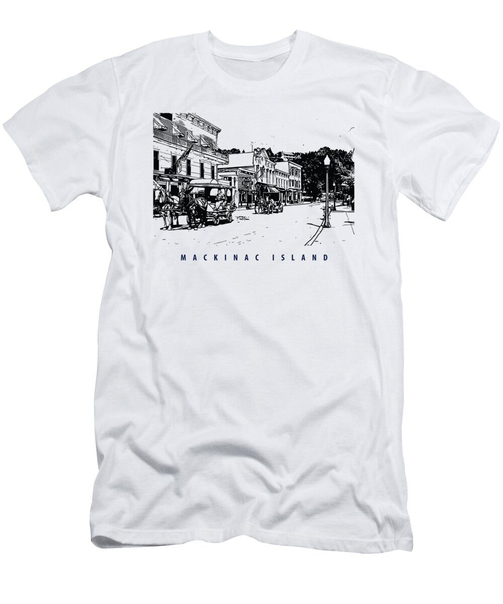 Mackinac Island Around 1910 Michigan Long Shot T-Shirt