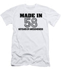 Made in 58 60 Years of Awesomeness Jacob Zelazny T-Shirt