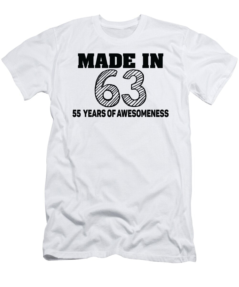 Made in 63 55 Years of Awesomeness Jacob Zelazny T-Shirt