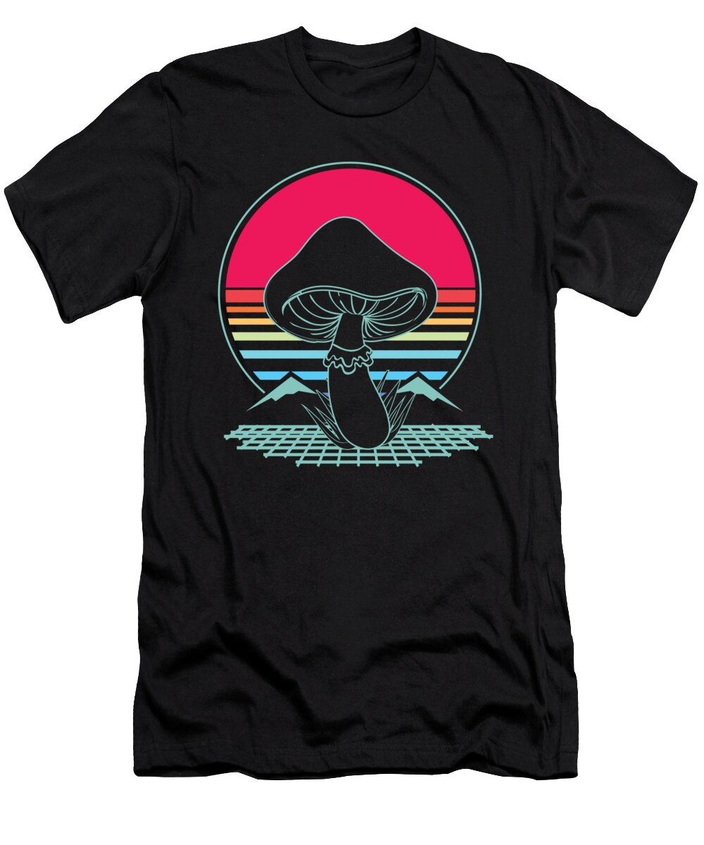 Magic Mushroom Retro Vaporwave Me T-Shirt