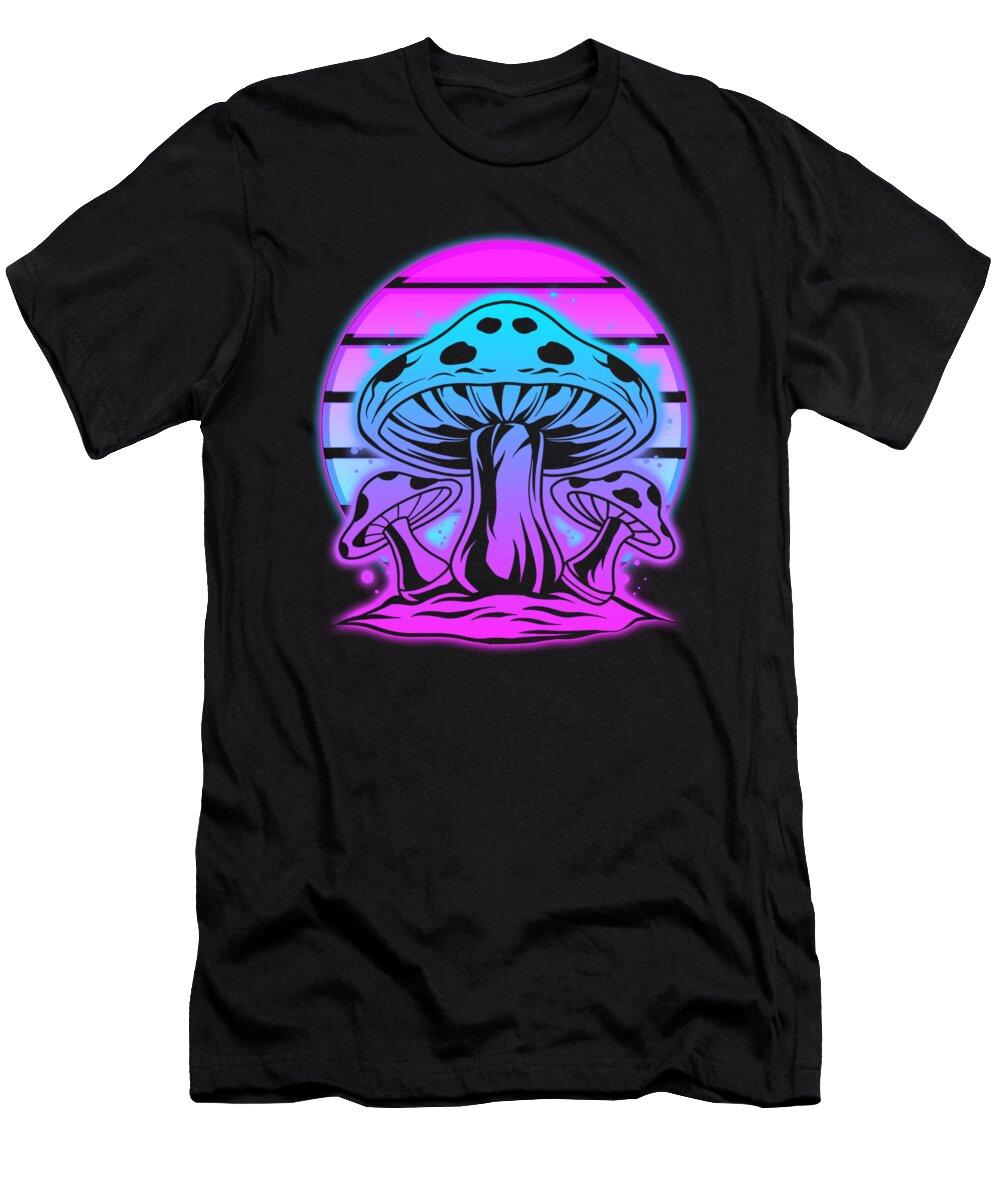Magic Mushrooms Vaporwave Manuel Schmucker T-Shirt