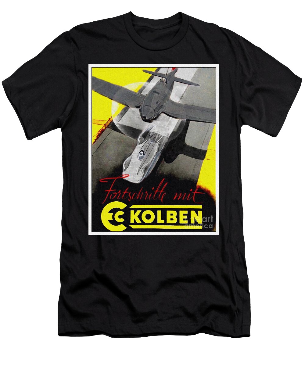 Mahle Pistons Brochure Heinkel He 112 V Mercedes Benz W125 Rekordwagen 1938 Joe Vella T-Shirt