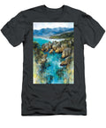 Majestic Mountain Coastline Punakaikis Skyline Pancake Rocks Nicholas Cummings T-Shirt